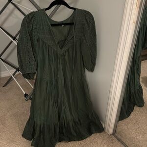 Medium tall old navy dress dark green